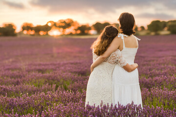 Lesbian engagement proposal. Wedding lgbtq couple love. Hispanic female young relationship