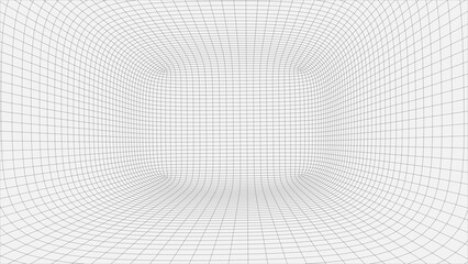 White space with perspective grid. Frame room. Vector perspective grid.