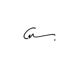 Cm initial logo handwriting template vector
