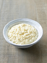 bowl of rice pudding
