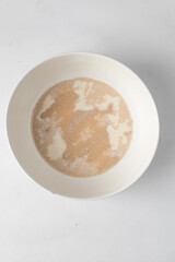 Hydrated instant dry yeast, instant dry yeast dissolved in warm milk