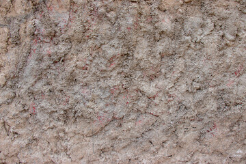 Gray cement surface backdrop with small red spots