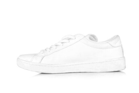 shoe white isolated on white background