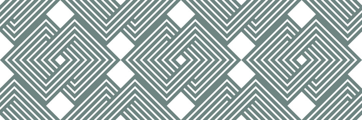 Geometric seamless pattern, vector trendy vintage tiling endless background, geometrical decorative grid.