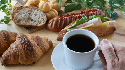 パンとコーヒー