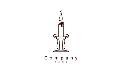 candle logo template