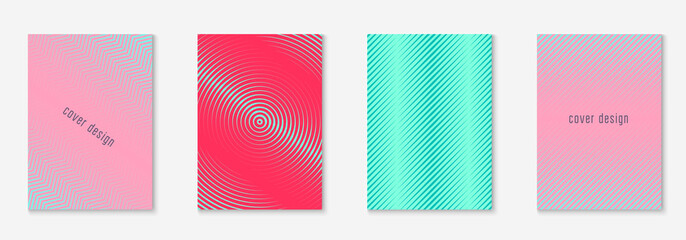 Naklejka na ściany i meble Poster design modern with minimalist geometric lines and shapes.