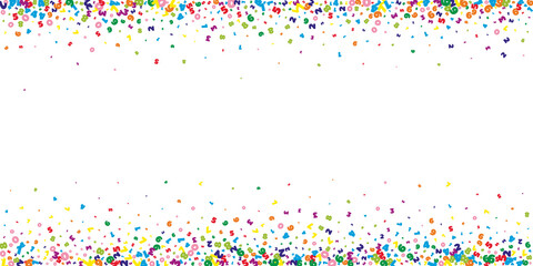 Falling vivid numbers. Math study concept with flying digits. Noteworthy back to school mathematics banner on white background. Falling numbers vector illustration.