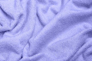 Texture of crumpled soft terry fabric - obrazy, fototapety, plakaty