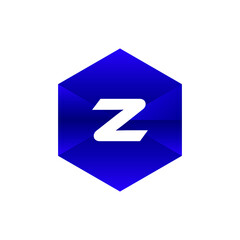 vector premium abstract 3D monogram Z letter logo