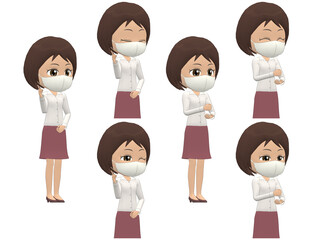 [Inspiration A] African American Woman shirts bob haircut oblique angle