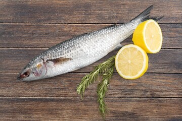 Tasty fresh fish in a restaurant for family dinner.