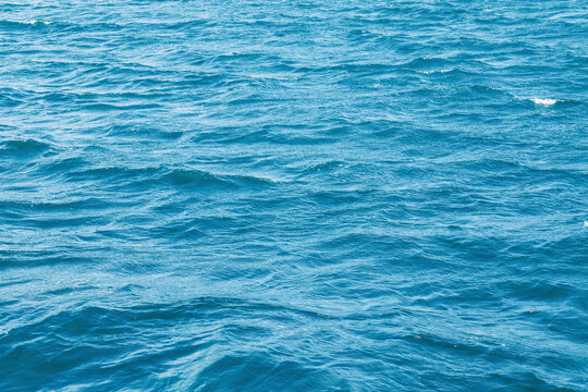 Beautiful blue sea, blue water