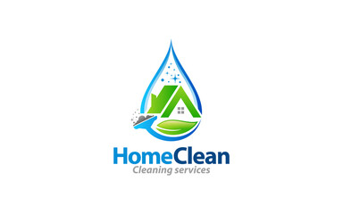 Illustration graphic vector of cleaning services concept logo design template