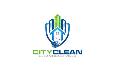 Illustration graphic vector of cleaning services concept logo design template