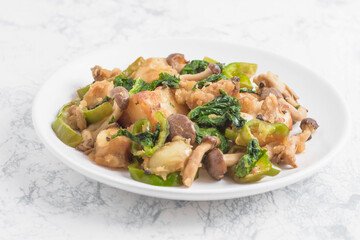 じゃが芋と野菜のオイスターソース炒め