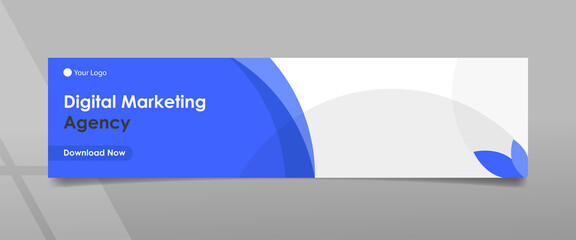 Digital Agency Blue Color Banner Design