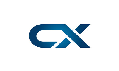 CX linked letters logo icon