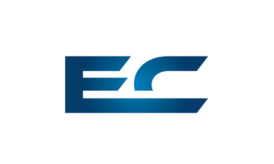 EC linked letters logo icon