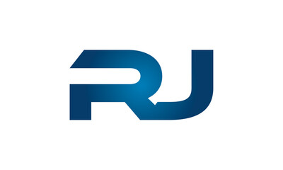 RJ linked letters logo icon