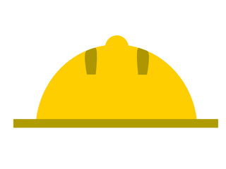 Hardhat helmet safety yellow color symbol happy labor day international united state america global work constructor engineer architecture tool equipment carpenter employee factory vector illustration