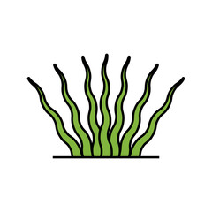 Fototapeta premium seaweed icon design template vector illustration