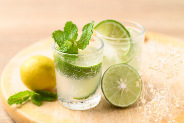 Cold lime soda, Tropical drink in summer season