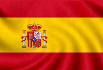 スペイン　 国　旗　アイコン - obrazy, fototapety, plakaty