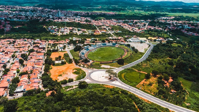Crato Cariri O&aacute;sis Sert&atilde;o Cear&aacute; Cearense Nordeste Brasil Cidade Paisagem Caatinga Drone Vista A&eacute;rea