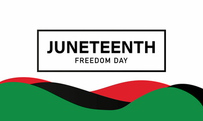 Juneteenth Freedom Day Background Design. Vector Illustration.