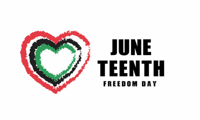 Juneteenth Freedom Day Background Design. Vector Illustration.