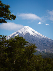 Volca Osorno desde Saltos del Peteohué