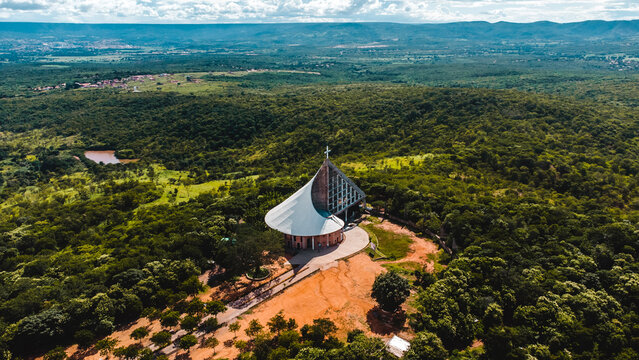 Juazeiro do Norte Cariri Cear&aacute; Cidade Sert&atilde;o Nordeste Est&aacute;tua Padre C&iacute;cero Colina Horto Paisagem Igreja Museu Religi&atilde;o Religioso Chapada Araripe Religiosidade Popular Drone A&eacute;reo