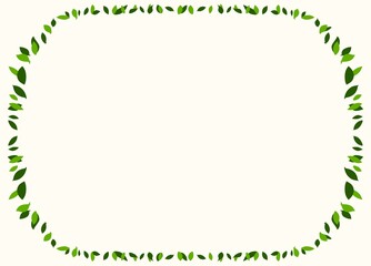 나뭇잎 테두리 일러스트 