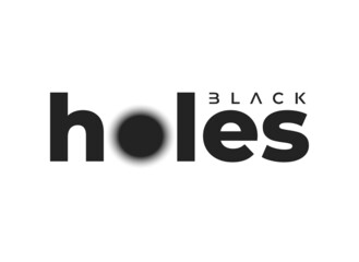 black holes logotype design idea