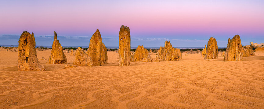 Located at the southern gateway to Australia's Coral Coast, along the Indian Ocean Drive, the Pinnacles Desert of Nambung National Park is one of the major natural attractions in Western Australia