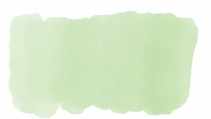Green watercolor background for your design, watercolor background concept, vector.