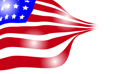 american flag waving