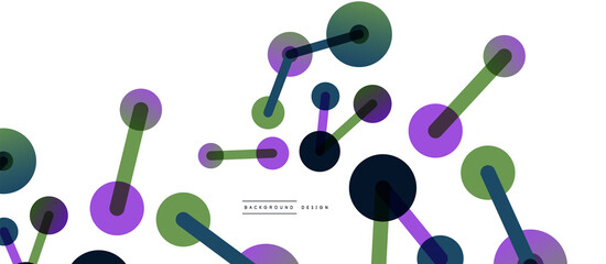 Network concept abstract background. Dots connection. Big data idea. Business template for wallpaper, banner, background or landing