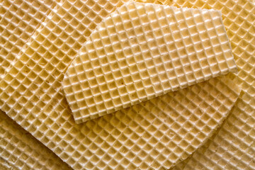 Background and surface texture of the confectionery waffle