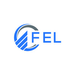FEL technology letter logo design on white  background. FEL creative initials technology letter logo concept. FEL technology letter design.

