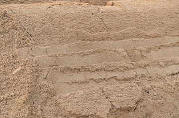 Sand pile for construction