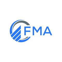 FMA technology letter logo design on white  background. FMA creative initials technology letter logo concept. FMA technology letter design.

