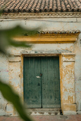 old wooden door - Momp&oacute;s, Colombia