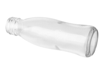 glass bottle isolated on white background