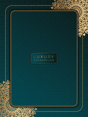 luxury mandala background for invitation card