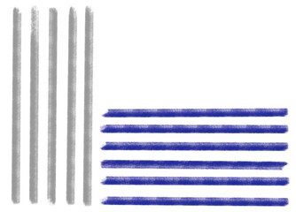 Blue grey black Geometric line sketch minimal style element hand drawn illustration