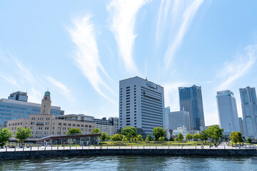 横浜　埠頭桟橋の風景