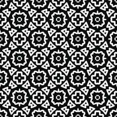 Abstract background with repeat pattern . Black and white color. Unique geometric vector swatch. Perfect for site backdrop, wrapping paper, wallpaper, textile and surface design. 