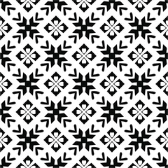 Fototapeta na wymiar Abstract background with repeat pattern . black and white color. Unique geometric vector swatch. Perfect for site backdrop, wrapping paper, wallpaper, textile and surface design. 
